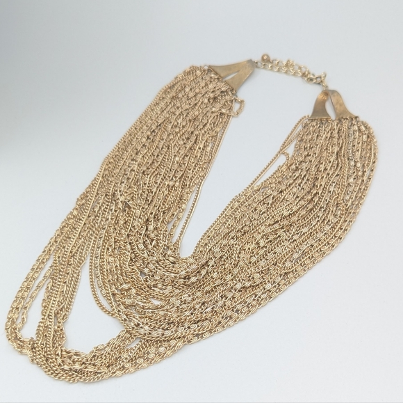 Vintage ART Statement Multi Chain Two Piece Set - Picture 9 of 12